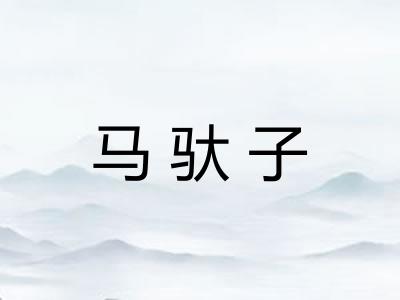 马驮子