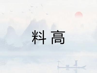 料高