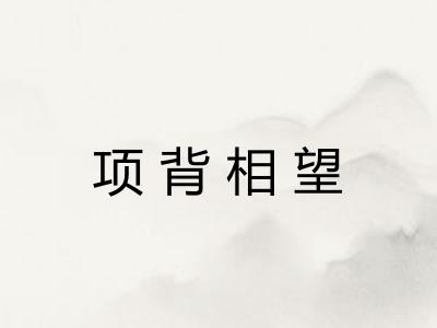 项背相望
