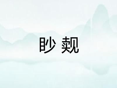 眇觌