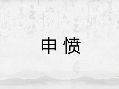 申愤