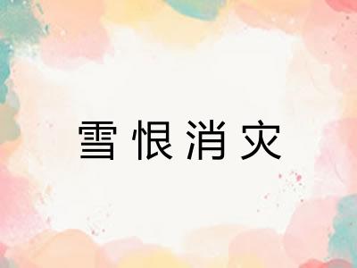 雪恨消灾