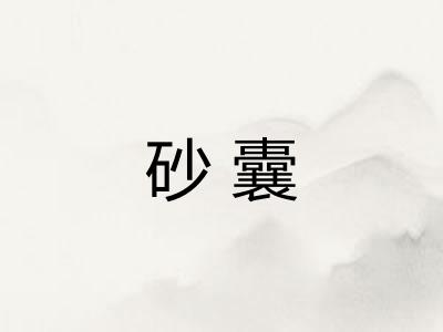 砂囊