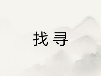 找寻