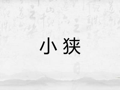 小狭