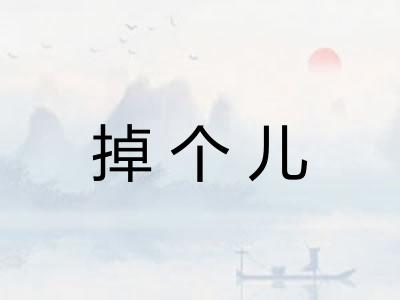 掉个儿