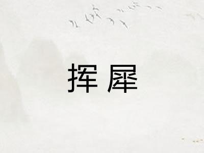 挥犀