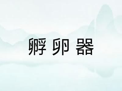 孵卵器