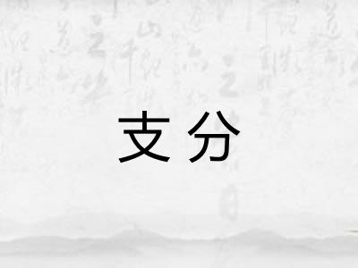 支分