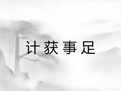 计获事足