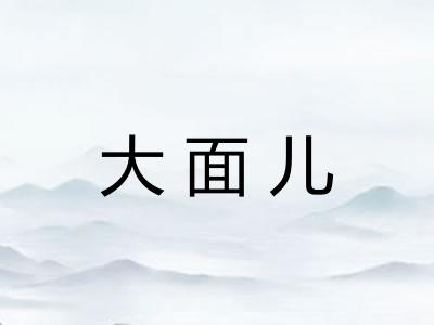 大面儿