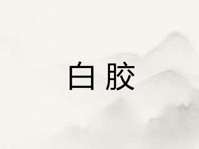 白胶