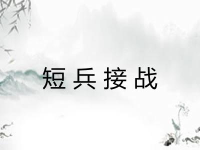 短兵接战