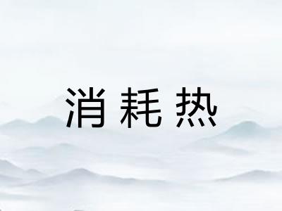 消耗热