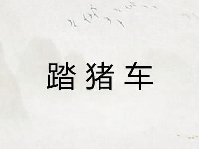 踏猪车