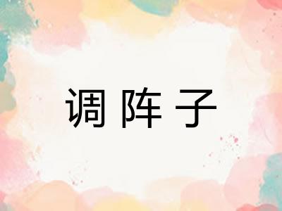 调阵子