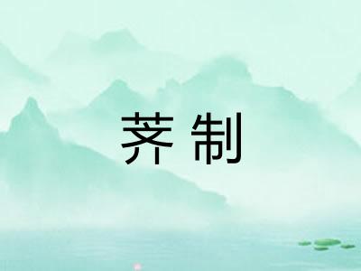 荠制