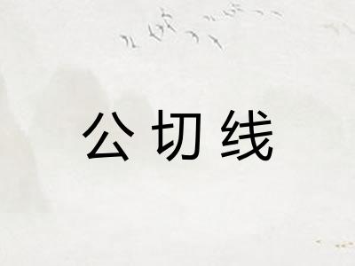 公切线