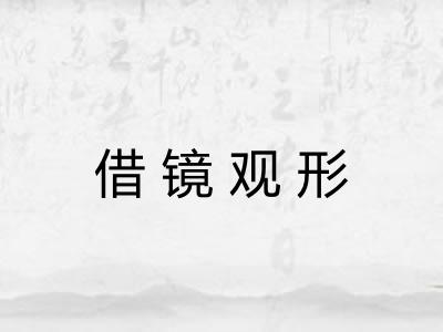 借镜观形