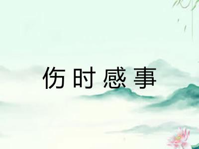 伤时感事