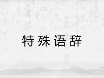 特殊语辞