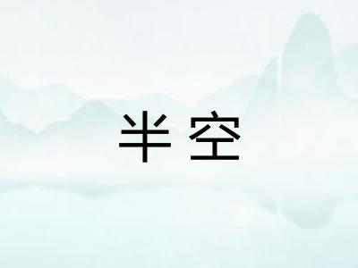 半空