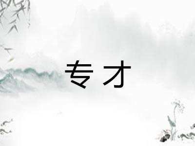 专才
