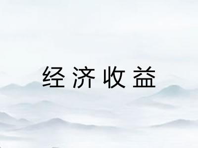 经济收益