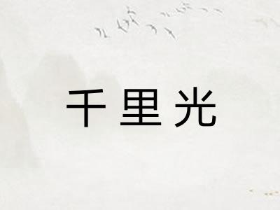 千里光