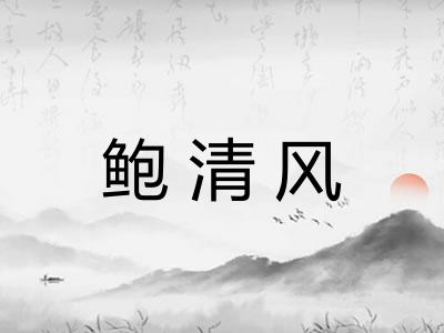 鲍清风