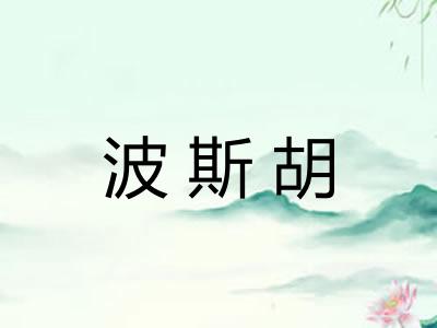 波斯胡