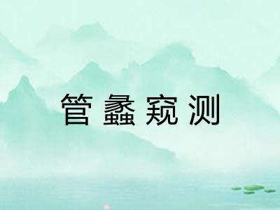 管蠡窥测