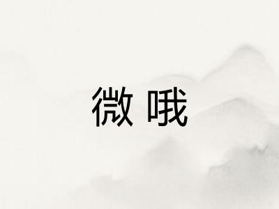 微哦