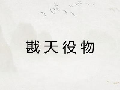 戡天役物