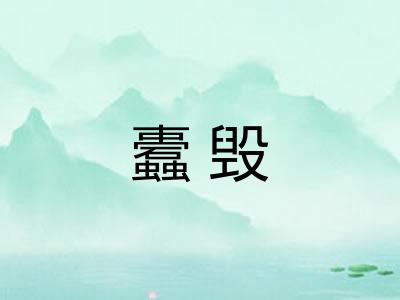 蠹毁