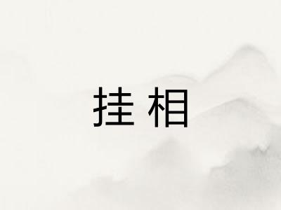 挂相