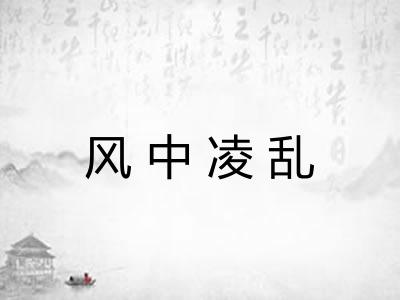风中凌乱