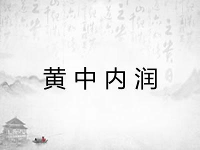 黄中内润