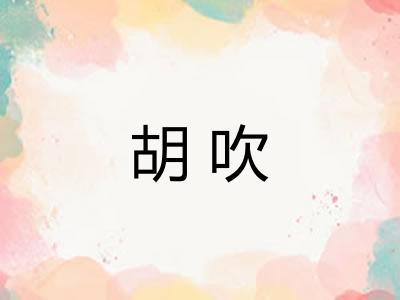 胡吹