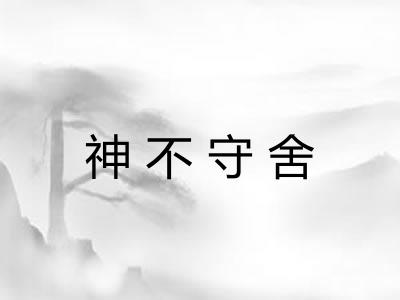 神不守舍