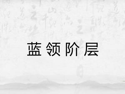 蓝领阶层