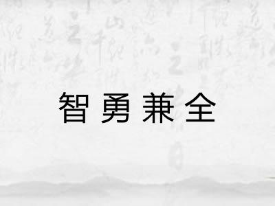 智勇兼全