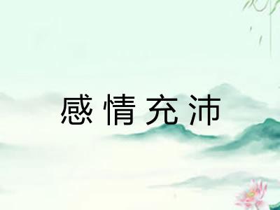 感情充沛