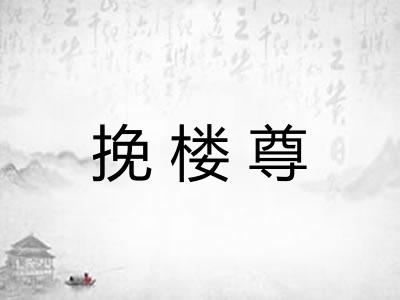 挽楼尊