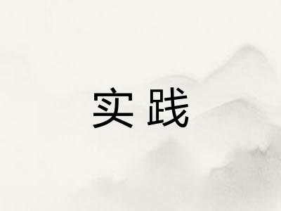 实践
