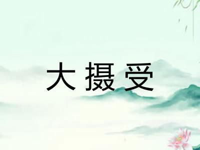 大摄受