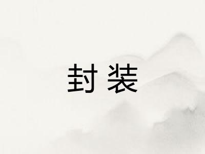 封装