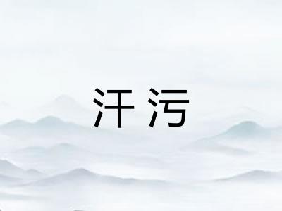 汗污