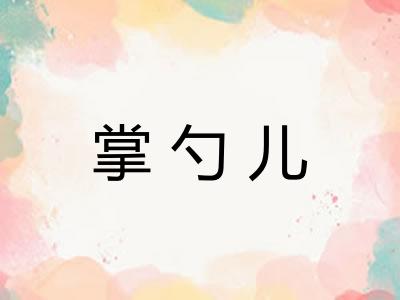 掌勺儿