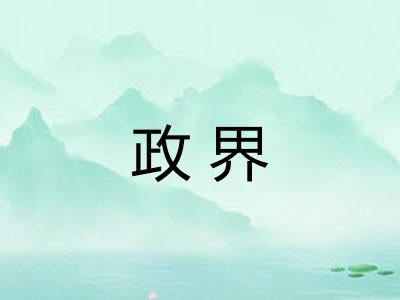 政界